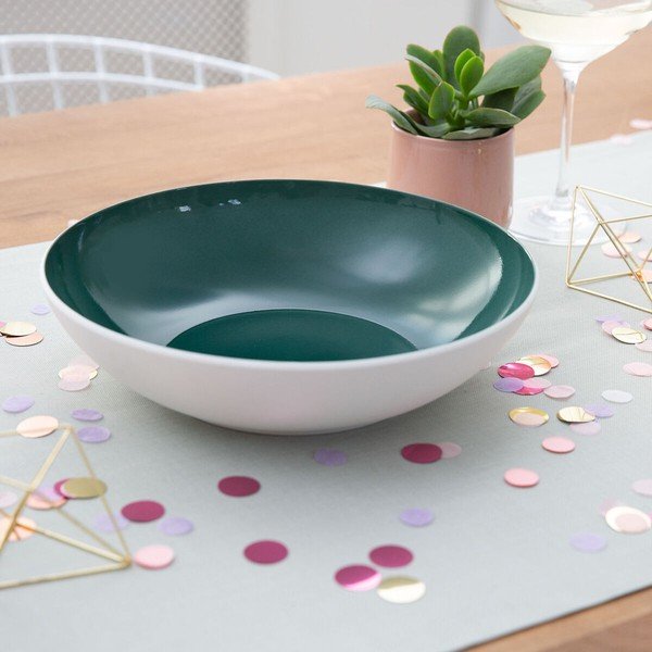 Bol din porțelan Villeroy & Boch Uni, ⌀ 26 cm, alb-verde-image-1