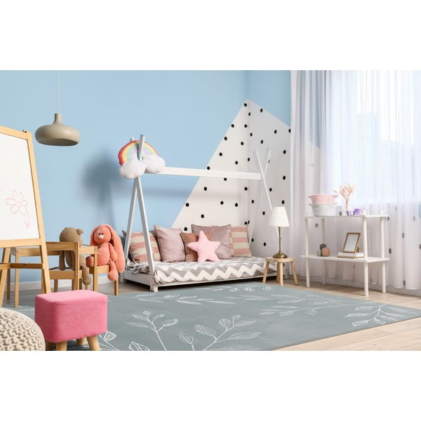 Covor pentru copii verde mentă 160x230 cm Gentle Leaves – FD-image-1