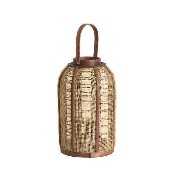 Felinar din lemn/din material textil (înălțime 34,5 cm) Serein – Light & Living