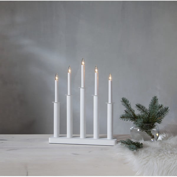 Decorațiune luminoasă de Crăciun albă Plate – Star Trading-image-1