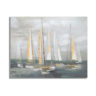 Tablou 100x80 cm Gold Boat - Mauro Ferretti