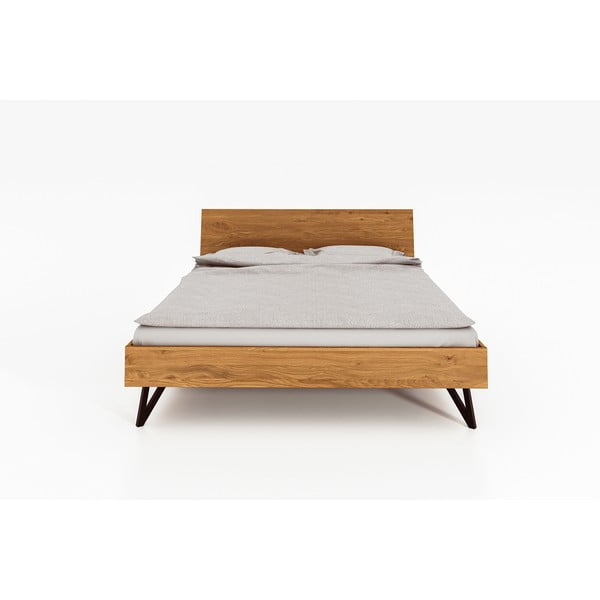 Pat dublu din lemn de stejar 140x200 cm Golo 2 - The Beds-image-3