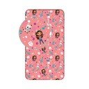 Cearceaf pentru copii din bumbac pentru pat de o persoană cu elastic 90x200 cm Gabby's Dollhouse – Jerry Fabrics