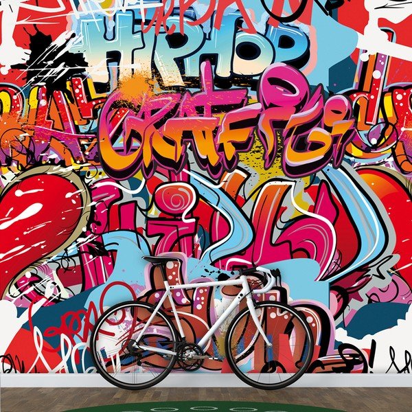 Tapet, format mare, Graphitti