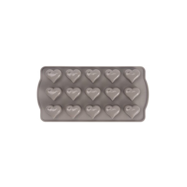 Formă din silicon pentru bomboane în formă de inimă Sabichi Cone, gri