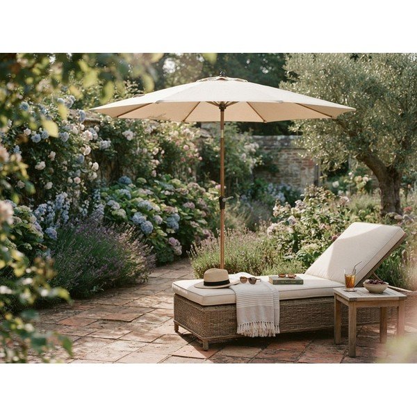 Umbrelă de soare bej ø 300 cm Palinuro – Bizzotto-image-4