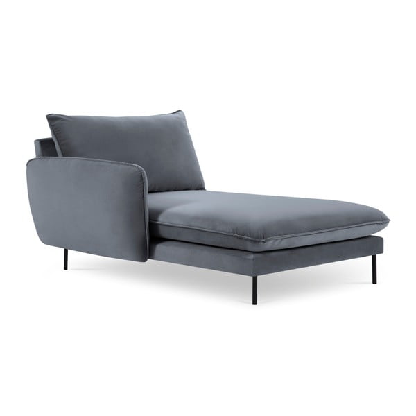 Șezlong, cotieră pe partea stângă Cosmopolitan Design Vienna, gri-image-2