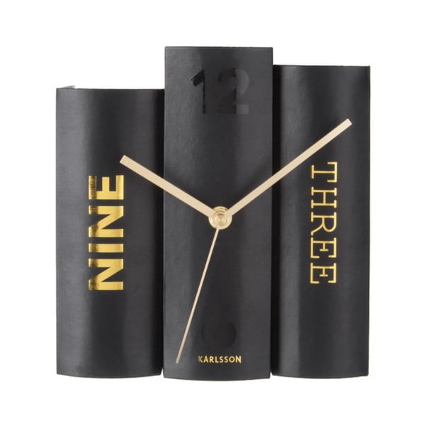 Ceas de birou în formă cărți Karlsson, negru-image-2