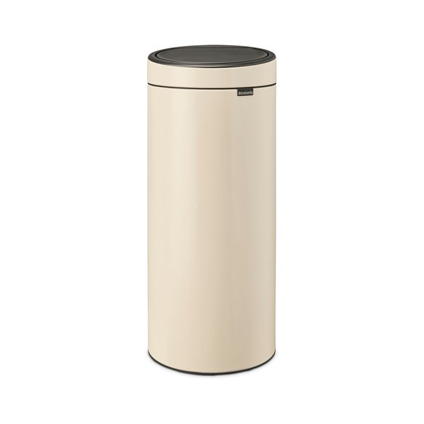 Coș de gunoi bej cu senzori de atingere din oțel 30 l Touch Bin – Brabantia