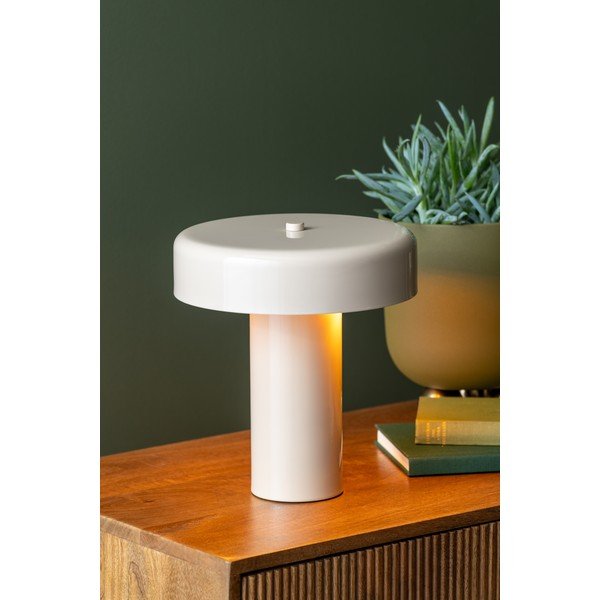 Veioză bej din metal (înălțime 26 cm) Riqueza Palo – Leitmotiv-image-1