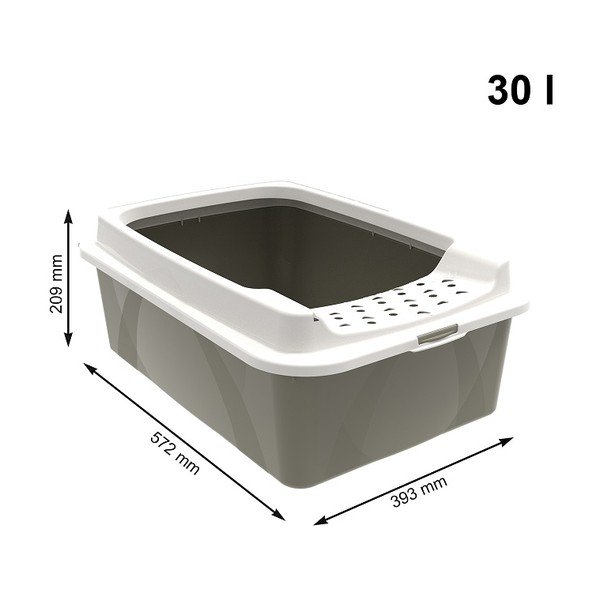 Litieră pentru pisici 57,2x39,3 cm Eco Bonnie - Rotho-image-1