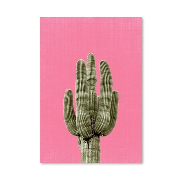 Poster Cactus On Pink