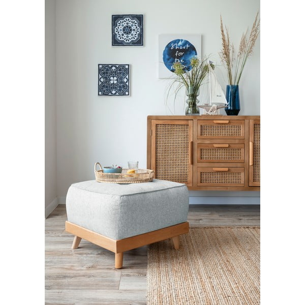 Taburet Miuform Dazzling Daisy, gri deschis-image-3