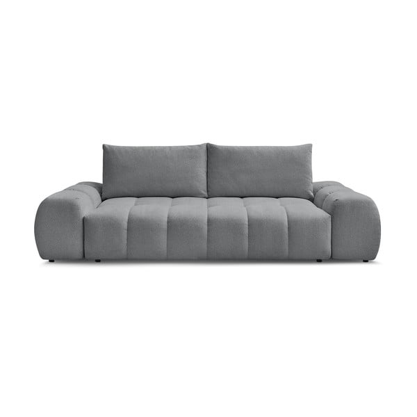 Canapea gri închis extensibilă/cu spațiu de depozitare cu tapițerie din chenille 278 cm Everest – Bobochic Paris