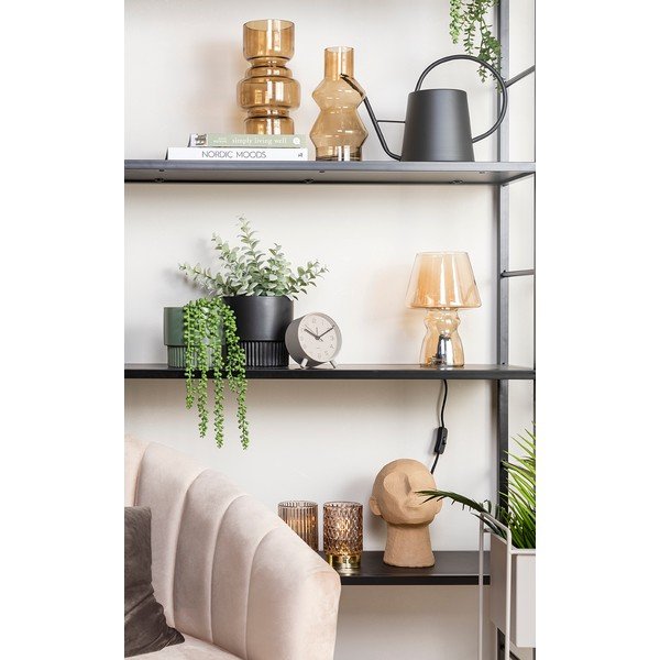 Vază din sticlă PT LIVING Courtly, înălțime 25 cm, maro-image-4