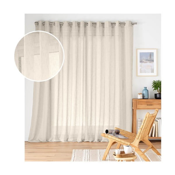 Perdea în culoare naturală 400x240 cm Carlin – douceur d'intérieur-image-3