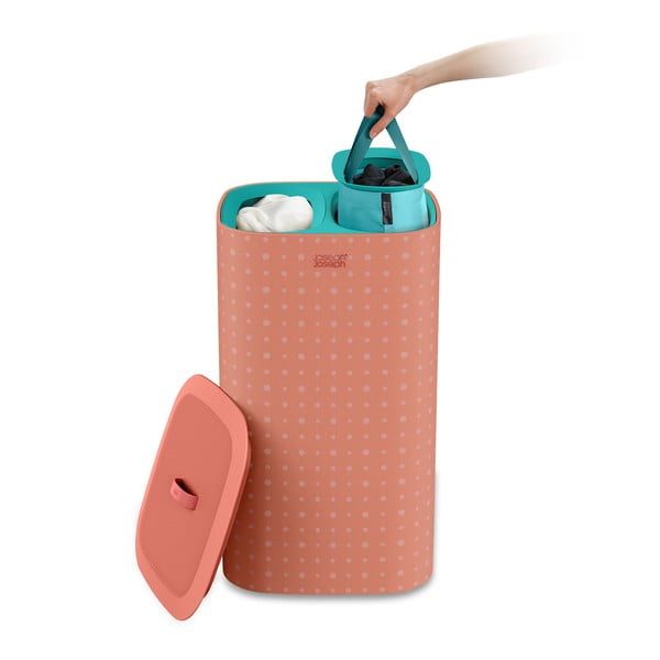 Coș de rufe roz din material textil 60 l Tota Pop – Joseph Joseph-image-3