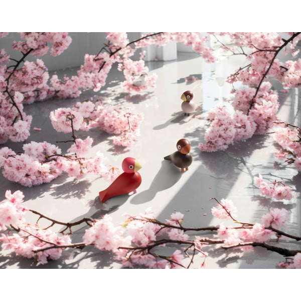 Statuetă din lemn masiv (înălțime 12,5 cm) Bird Flora – Kay Bojesen Denmark-image-1