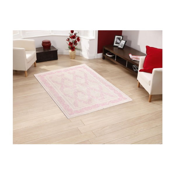 Covor din bumbac Floorist Gina, 120 x 180 cm, roz pudră-image-1