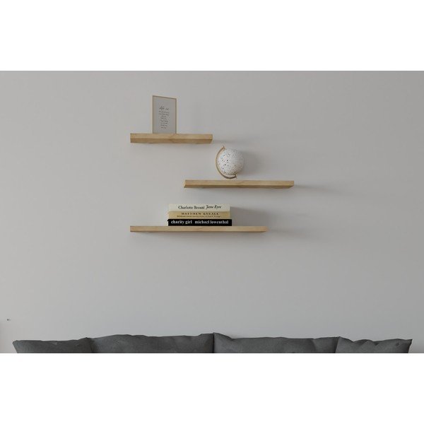 Rafturi în decor de stejar în set de 3 buc. Leila - Kalune Design-image-4