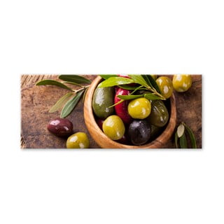 Tablou Styler Glasspik Kitchen Olives I, 30 x 80 cm