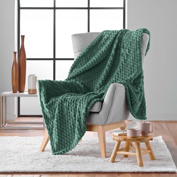 Pătură verde din microflanel 125x150 cm Mini Frosty – douceur d'intérieur-image-2