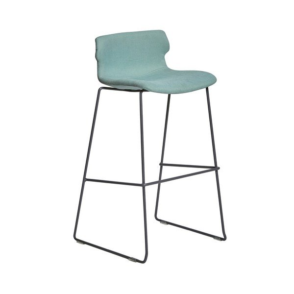 Set 4 scaune bar Marckeric Cala, verde deschis-image-3