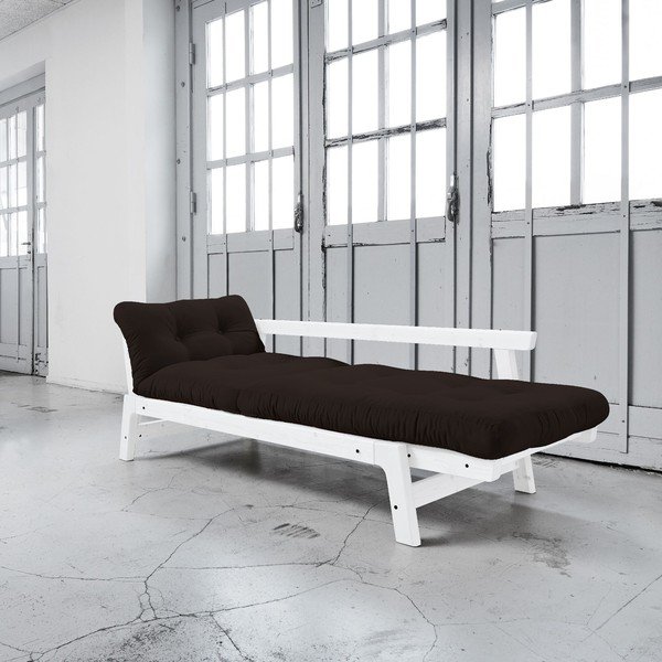 Canapea extensibilă Karup Step White/Brown-image-2