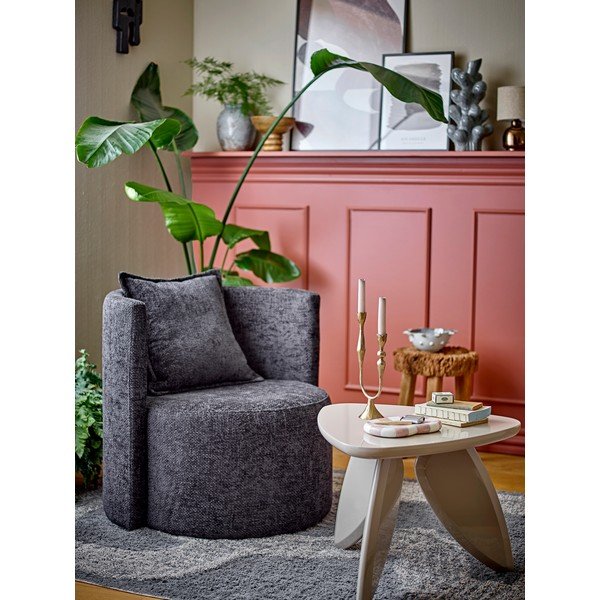 Măsuță de cafea crem cu aspect lucios 57x60 cm Magia – Bloomingville-image-1