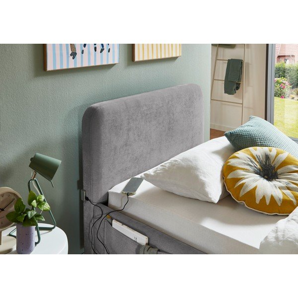 Pat pentru copii  gri fără somieră 90x200 cm Cosy – Meise Möbel-image-2