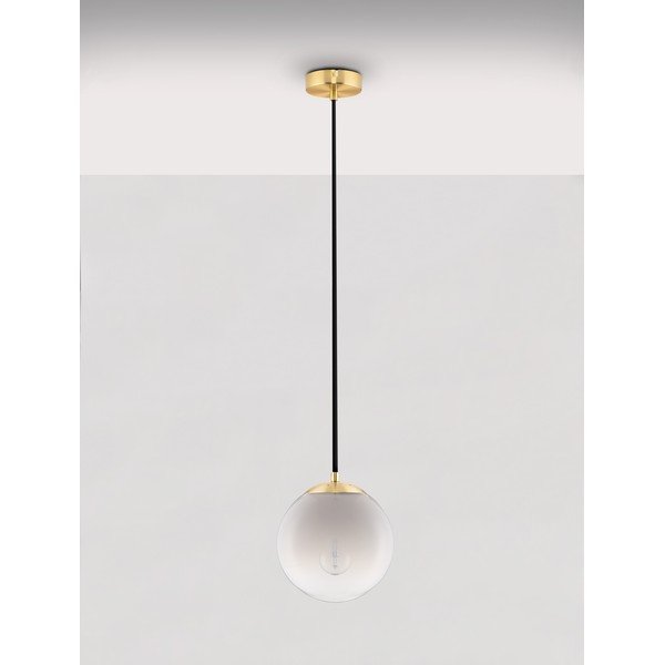 Lustră albă/aurie din sticlă ø 20 cm Vita – Nova Luce-image-4