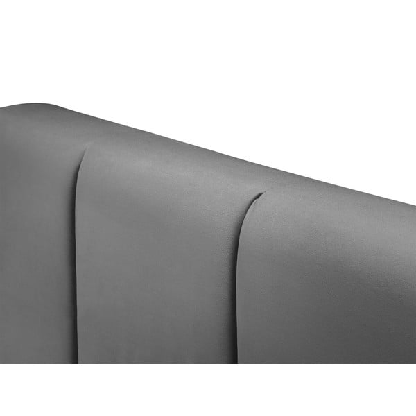 Pat boxspring 200x200 cm gri cu spațiu de depozitare Afra – Mazzini Beds-image-4