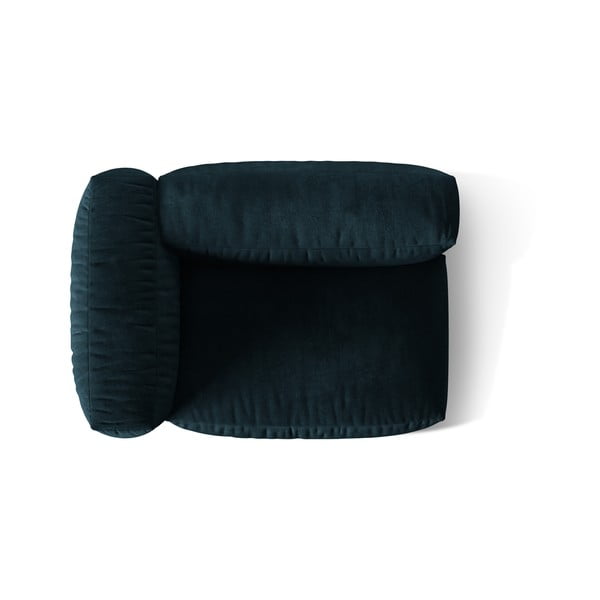 Modul pentru canapea modulară albastru închis cu tapițerie din catifea (cu colț pe partea stângă) Martina – Micadoni -image-3