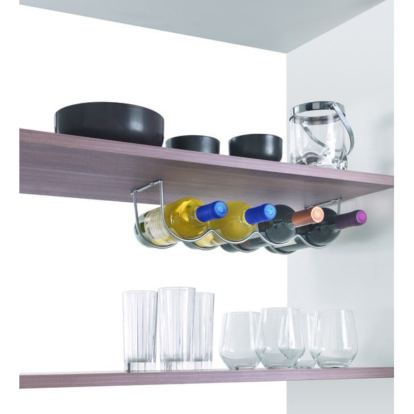 Suport pentru 4 sticle de vin pentru perete din metal My-Bottle – Metaltex-image-2