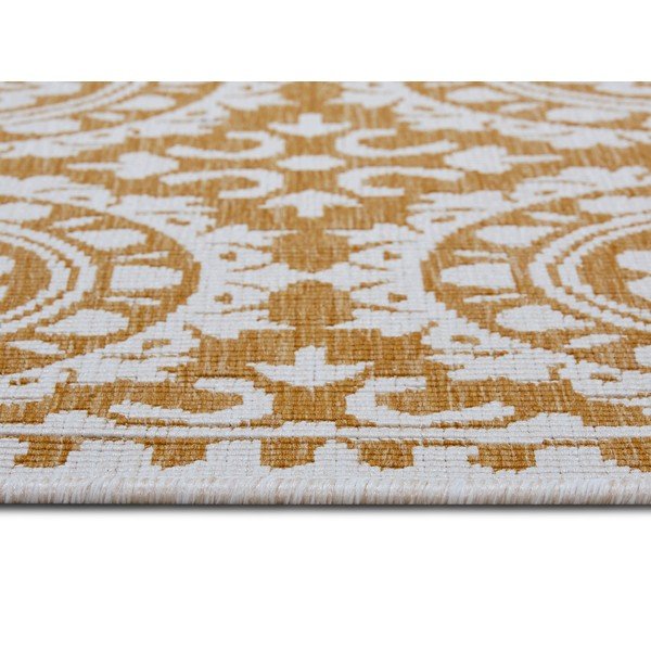 Covor de exterior galben ocru-alb 80x250 cm Jardin – NORTHRUGS-image-4
