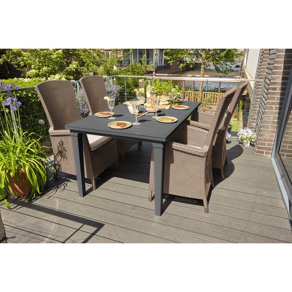 Fotoliu de grădină maro deschis din plastic Vermont – Keter-image-2