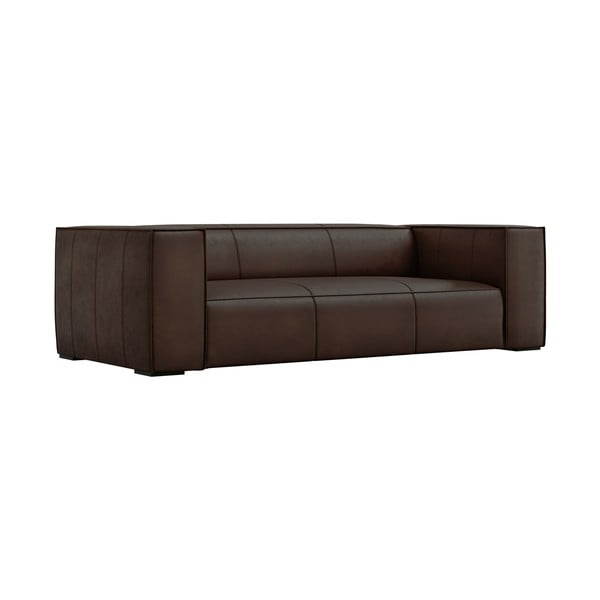 Canapea maro închis cu tapițerie din piele 227 cm Madame – Windsor & Co Sofas-image-2