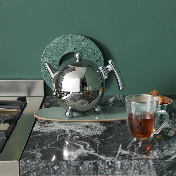 Ceainic argintiu din oțel inoxidabil 1,5 l Bella Ronde – Bredemeijer-image-1