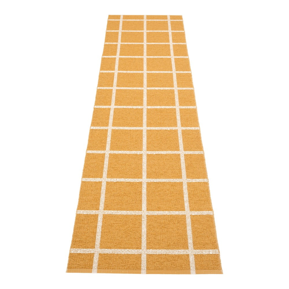 Covor tip traversă pentru interior și exterior galben ocru 70x300 cm Ada Ochre – Pappelina