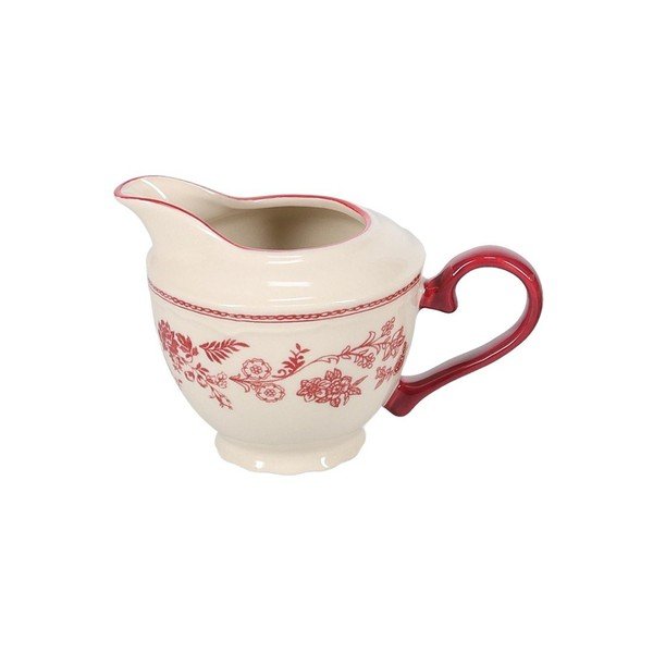 Latieră burgundy/fildeș din porțelan 180 ml Cyril – S|P Collection