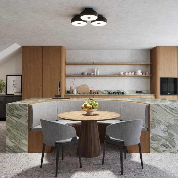 Plafonieră neagră ø 30 cm Blacko – Sollux-image-3