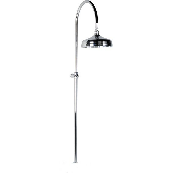 Set de duș argintiu lucios din alamă 123 cm cu duș suspendat Antea – Sapho