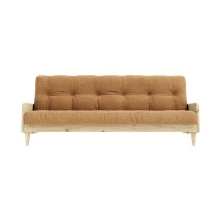 Canapea extensibilă galben muștar 190 cm India - Karup Design