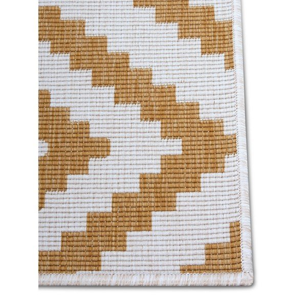 Covor de exterior galben ocru-alb 200x290 cm Malta – NORTHRUGS-image-4