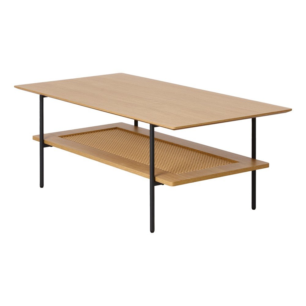 Măsuță de cafea în culoare naturală cu aspect de lemn de stejar 55x110 cm Pensacola – Unique Furniture