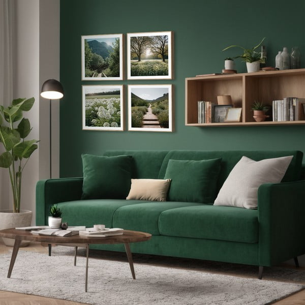 Tablouri 4 buc. 30x30 cm Sunrise Hike – knor-image-1