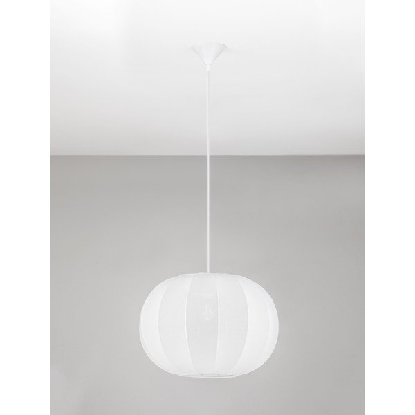 Lustră alb mat din material textil ø 50 cm Delina – Nova Luce-image-4