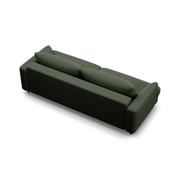 Canapea verde extensibilă/cu spațiu de depozitare 233 cm Naomi – Micadoni -image-2