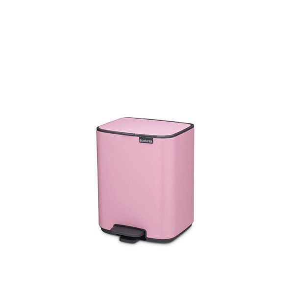 Coș de gunoi roz cu pedală din oțel 7 l Bo – Brabantia