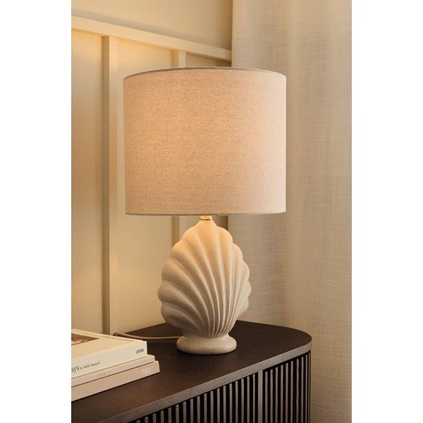 Veioză albă/bej din polirășină (înălțime 58 cm) Shelley – Ellos Home-image-1